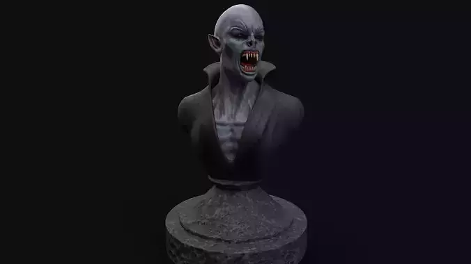 Vampire bust of dracula