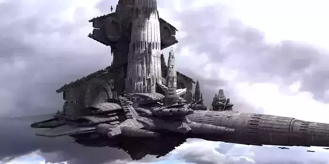 Ancient City Star Freighter  3D model
