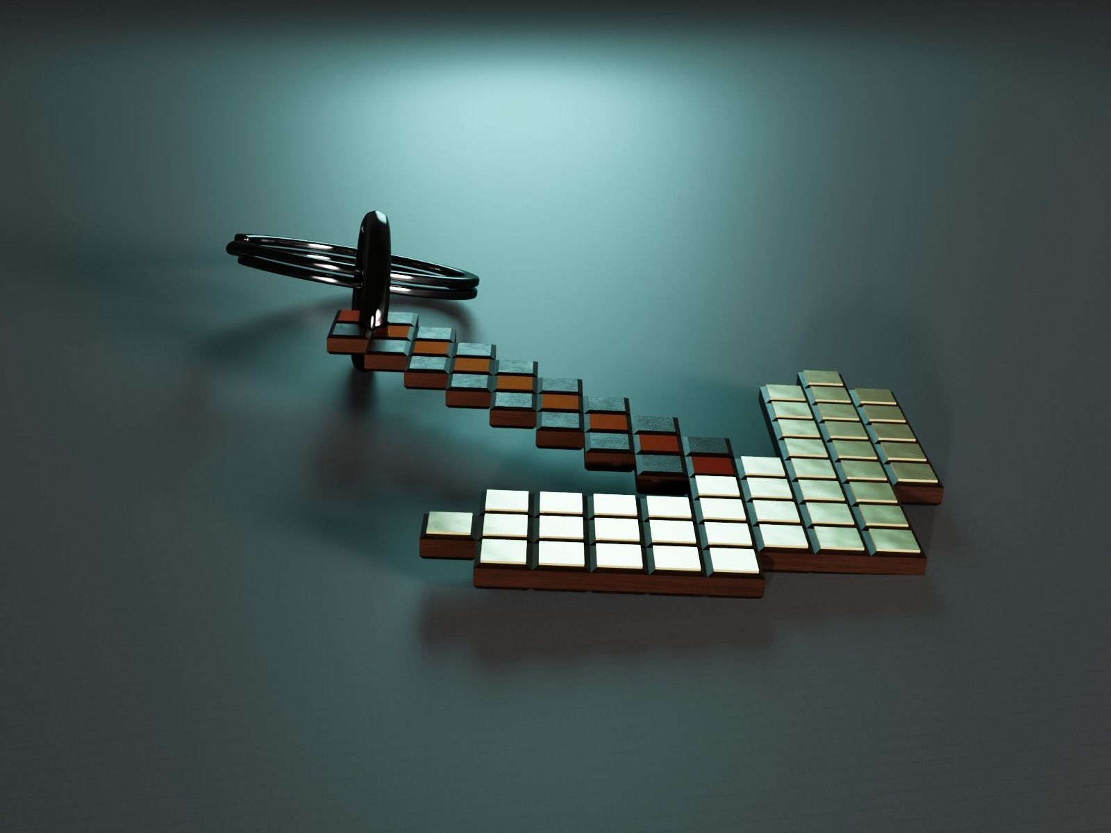 pick axe minecraft 3D print model_7