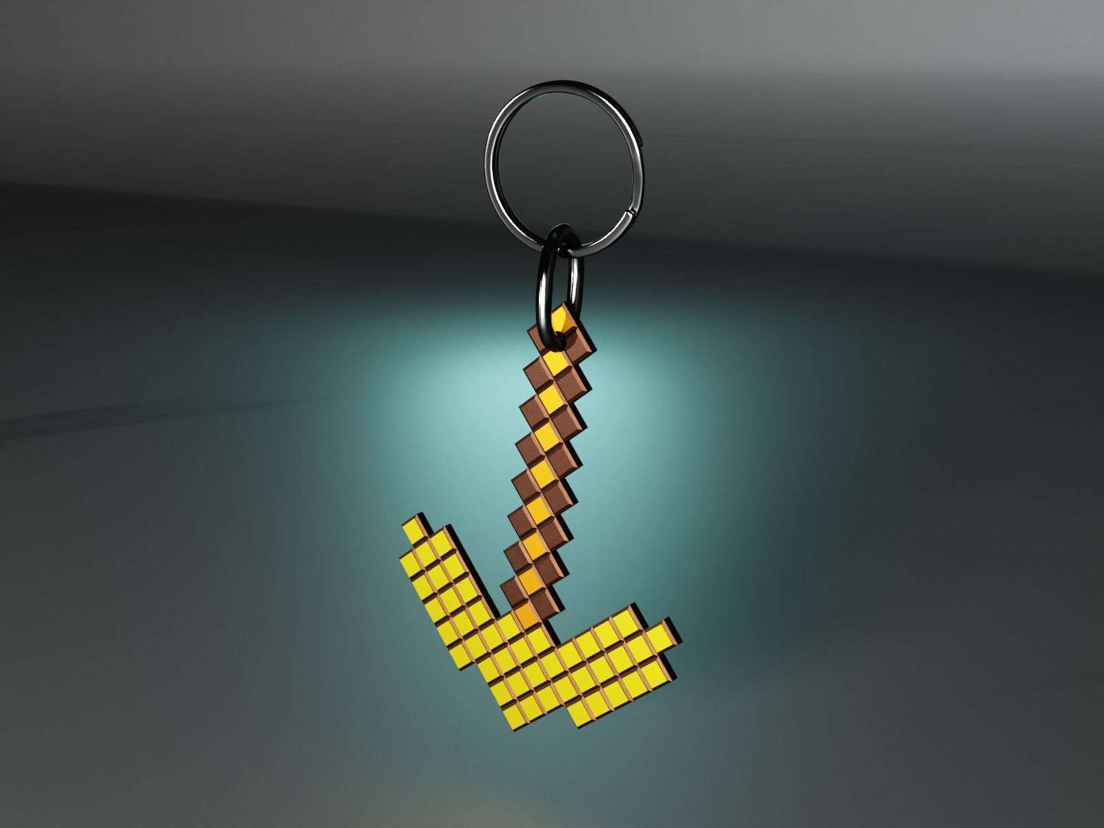 pick axe minecraft 3D print model_5