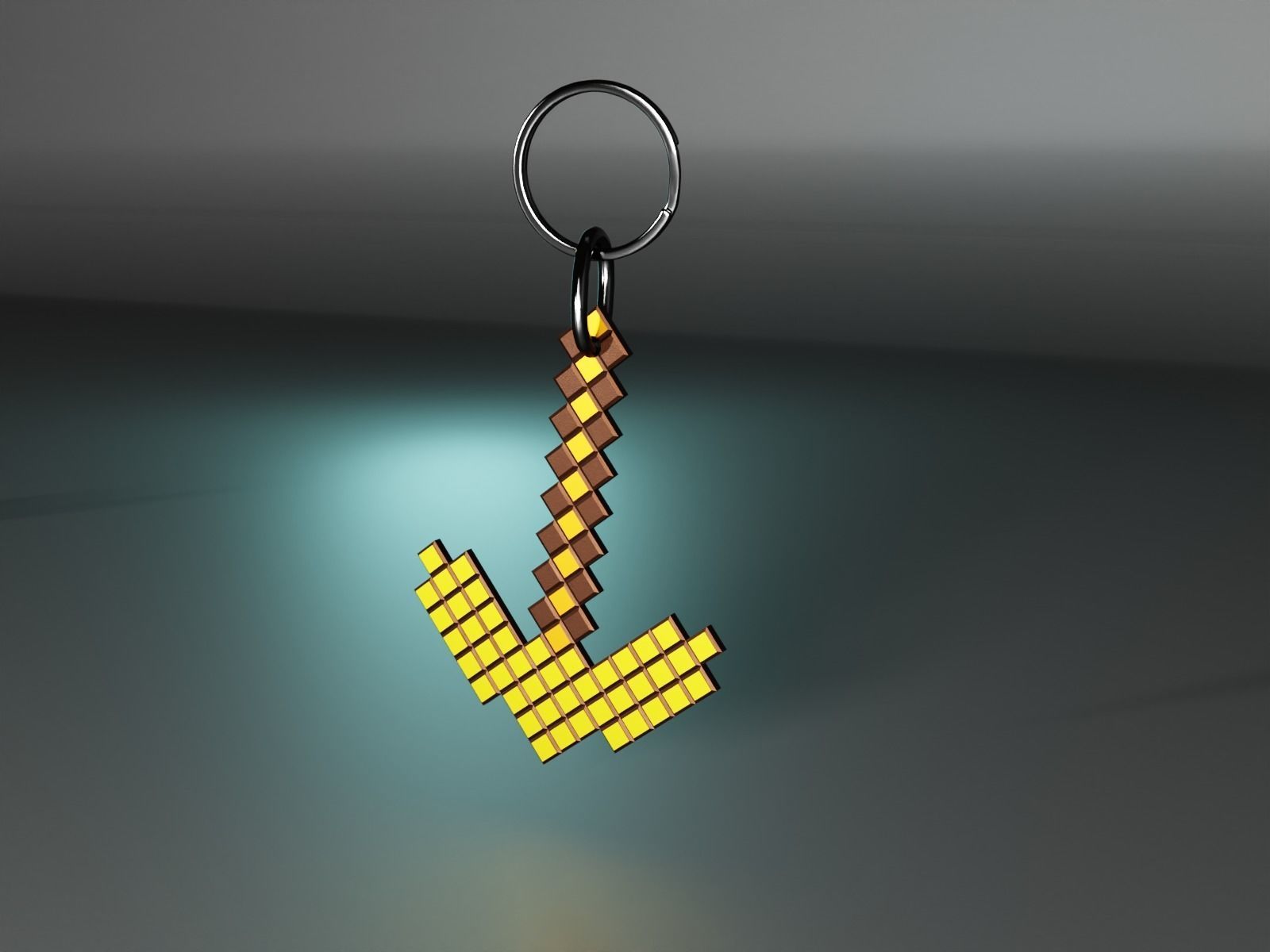 pick axe minecraft 3D print model_8