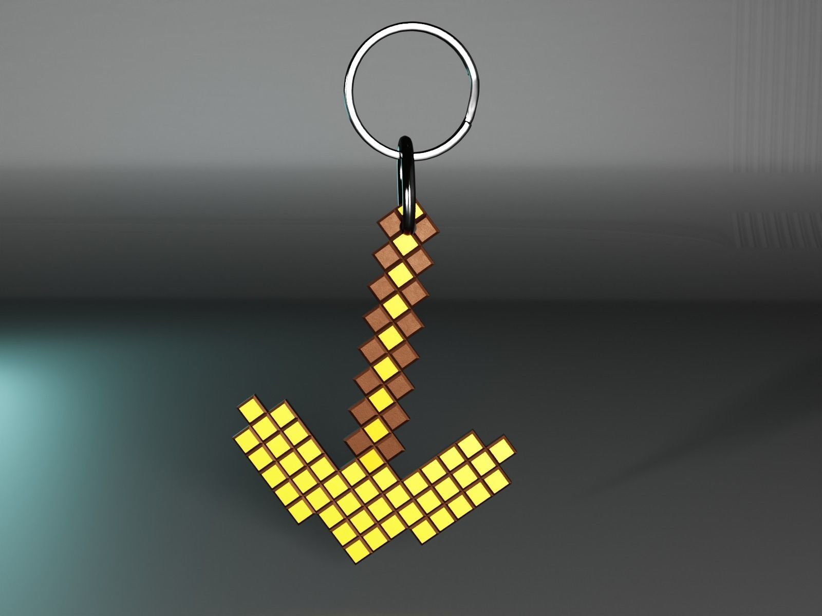 pick axe minecraft 3D print model_2