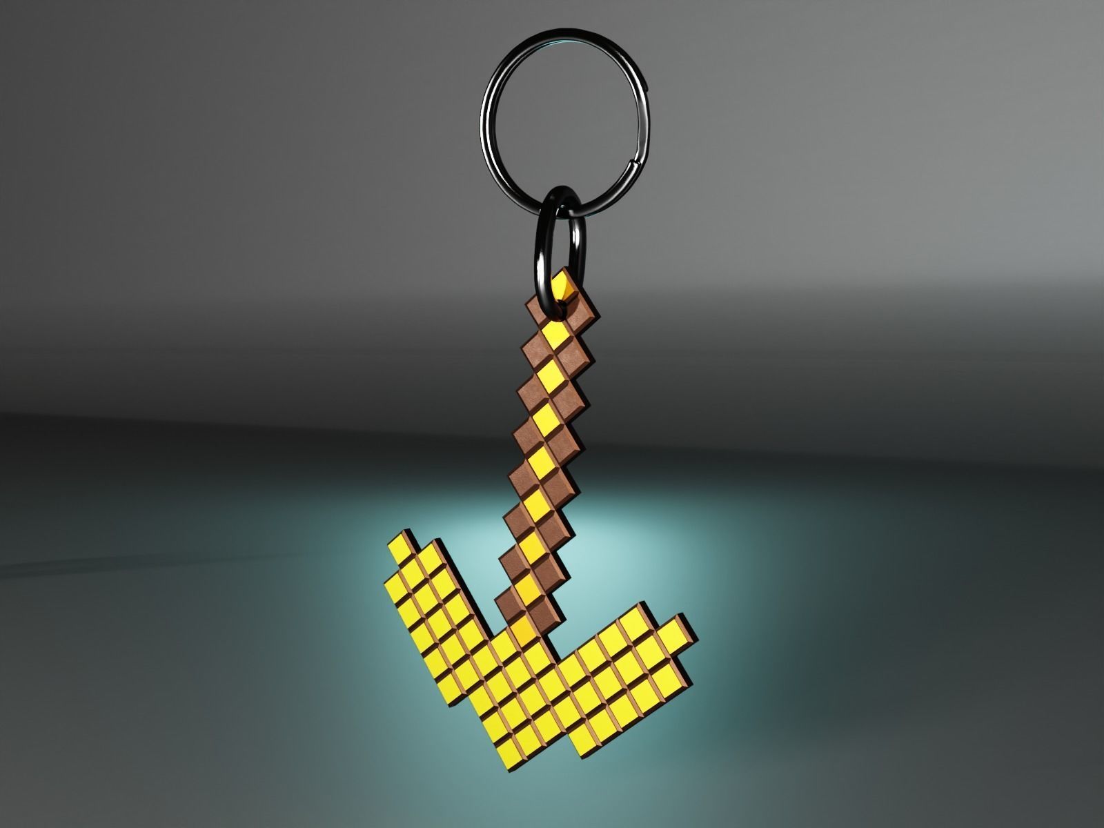 pick axe minecraft 3D print model_3