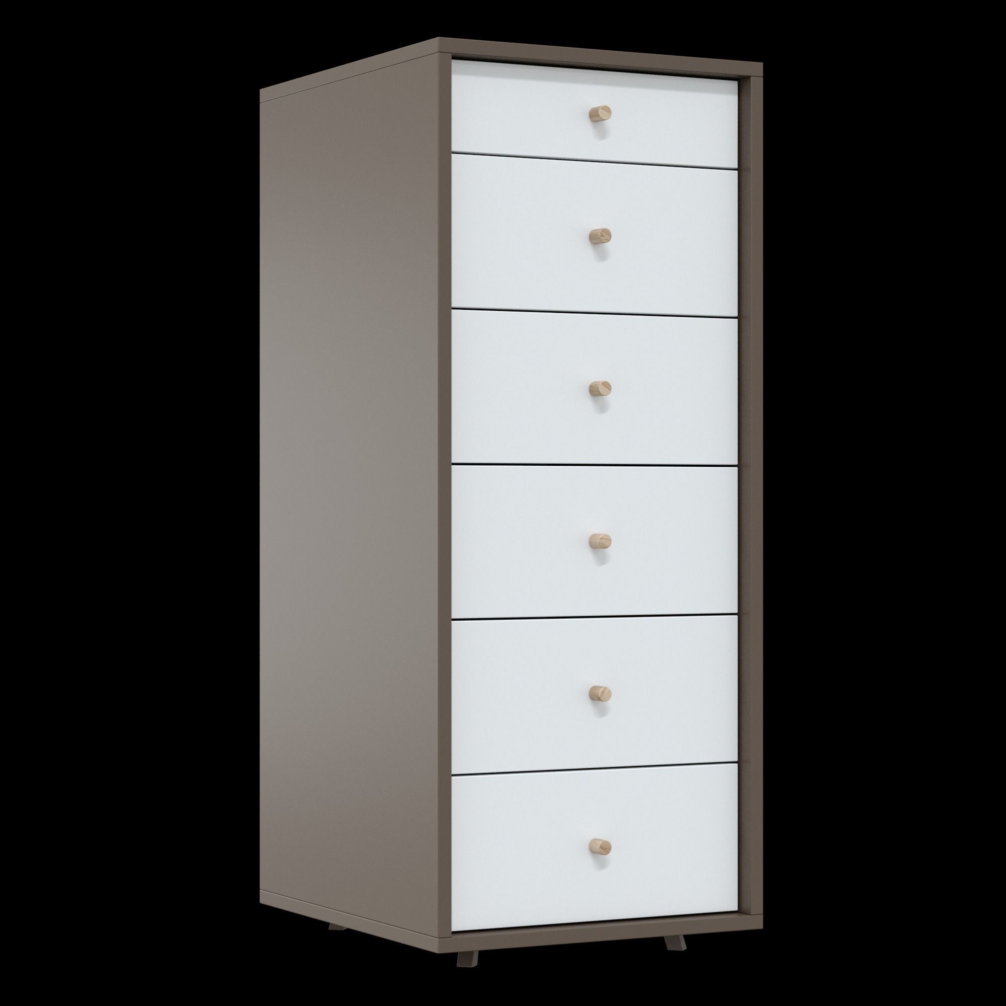 Chest of drawers D2 01 3D model_2