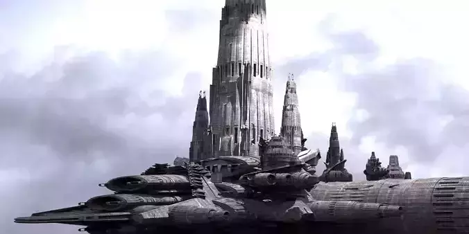 Gilgamesh City Tower Arch Ship