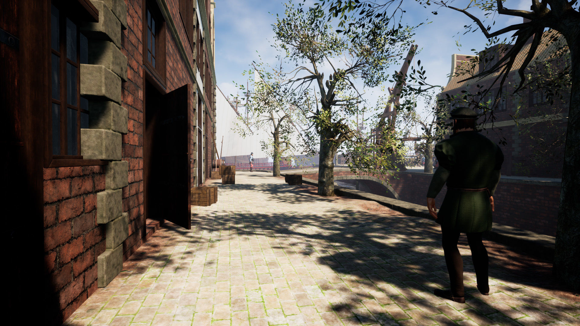 Medieval Harbor Low-poly 3D model_3