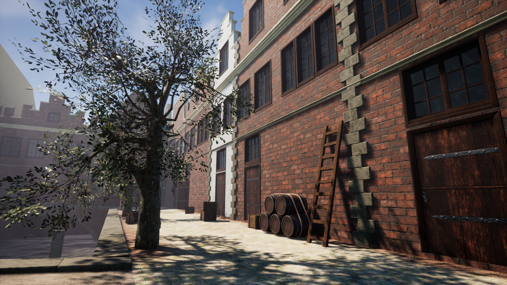 Medieval Harbor Low-poly 3D model_4