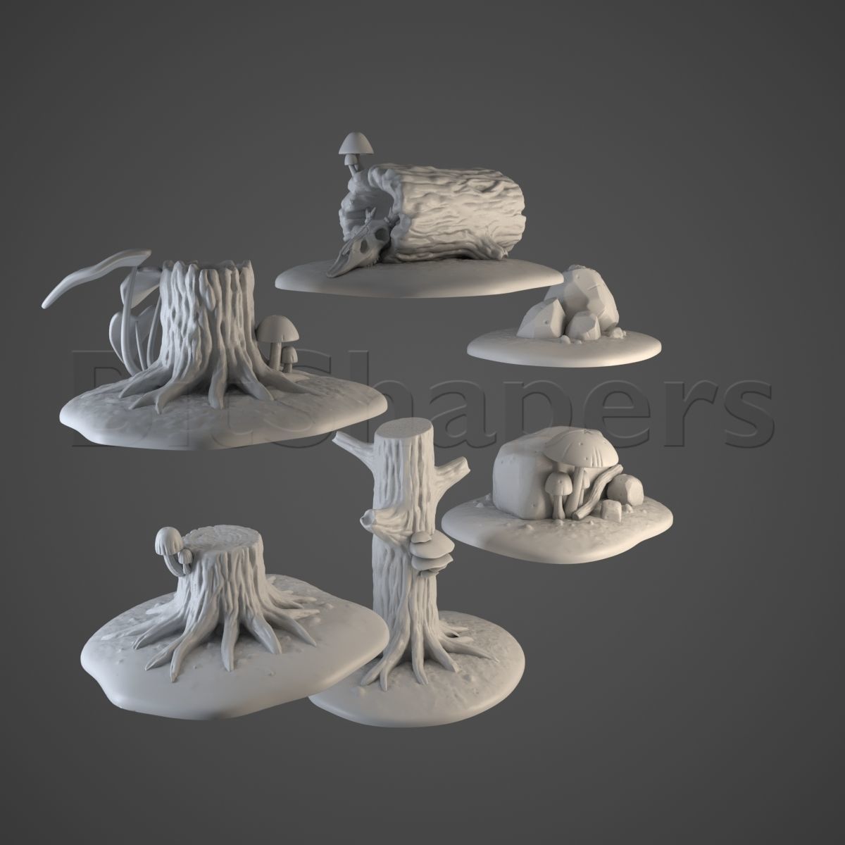 Forest Objects 3D print model_2