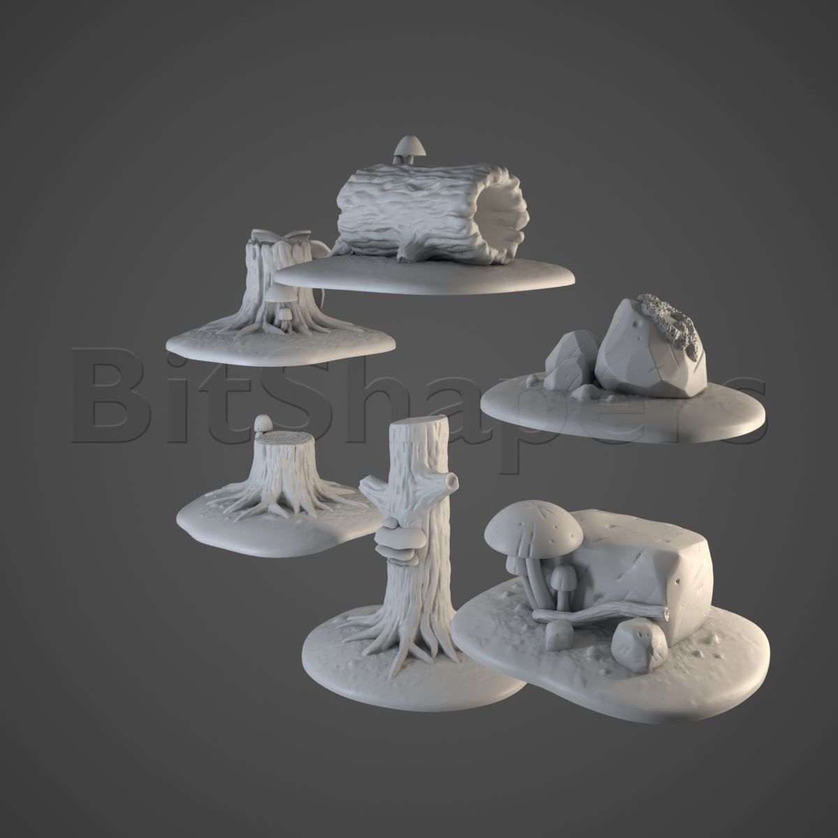 Forest Objects 3D print model_1