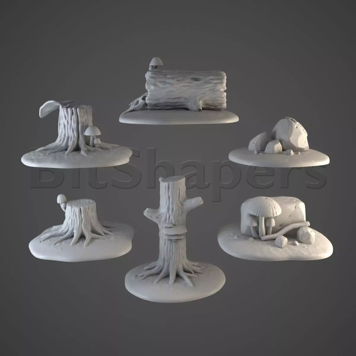 Forest Objects 3D print model_0