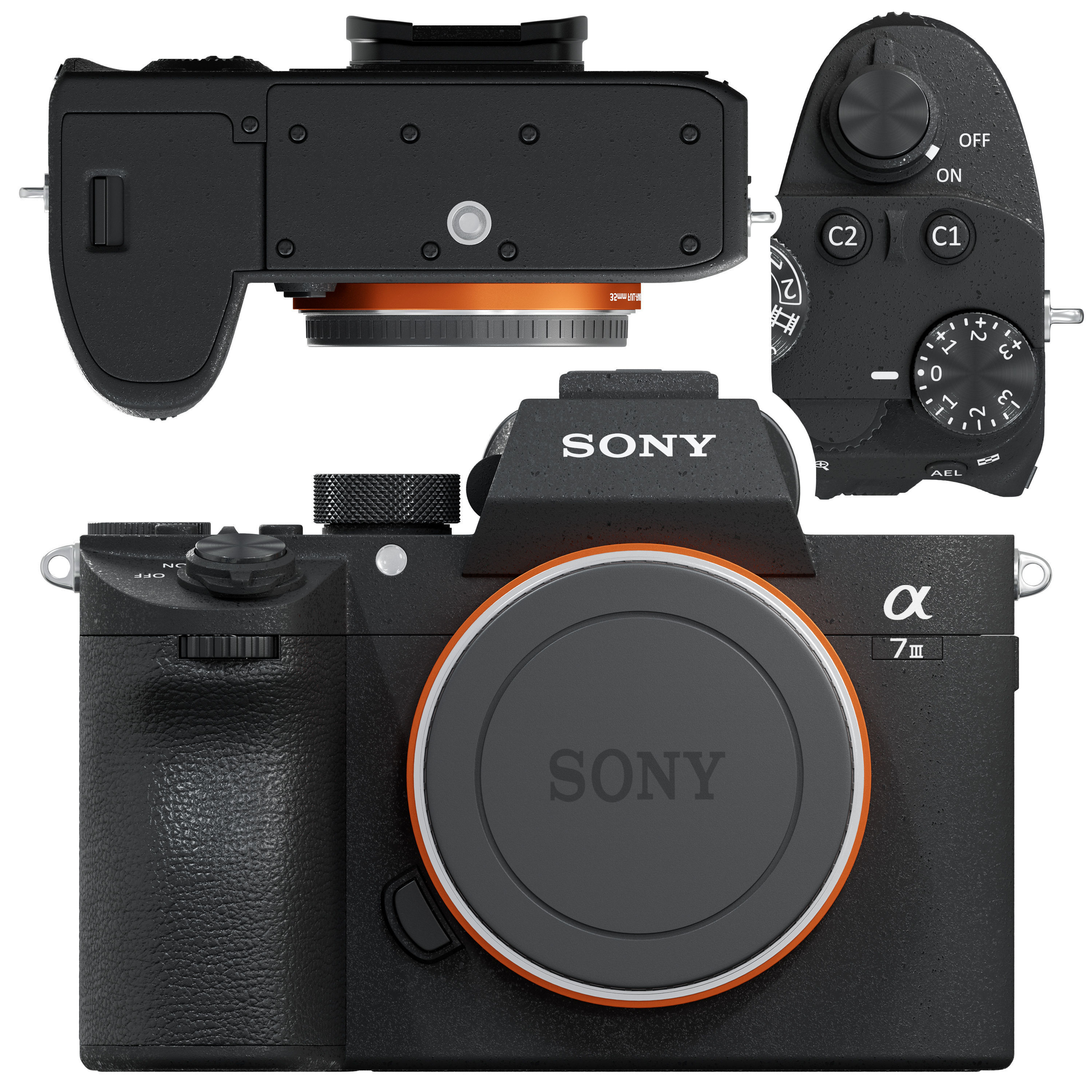 Camera Sony Alpha a7 III 28-70mm Kit Black 3D model_3