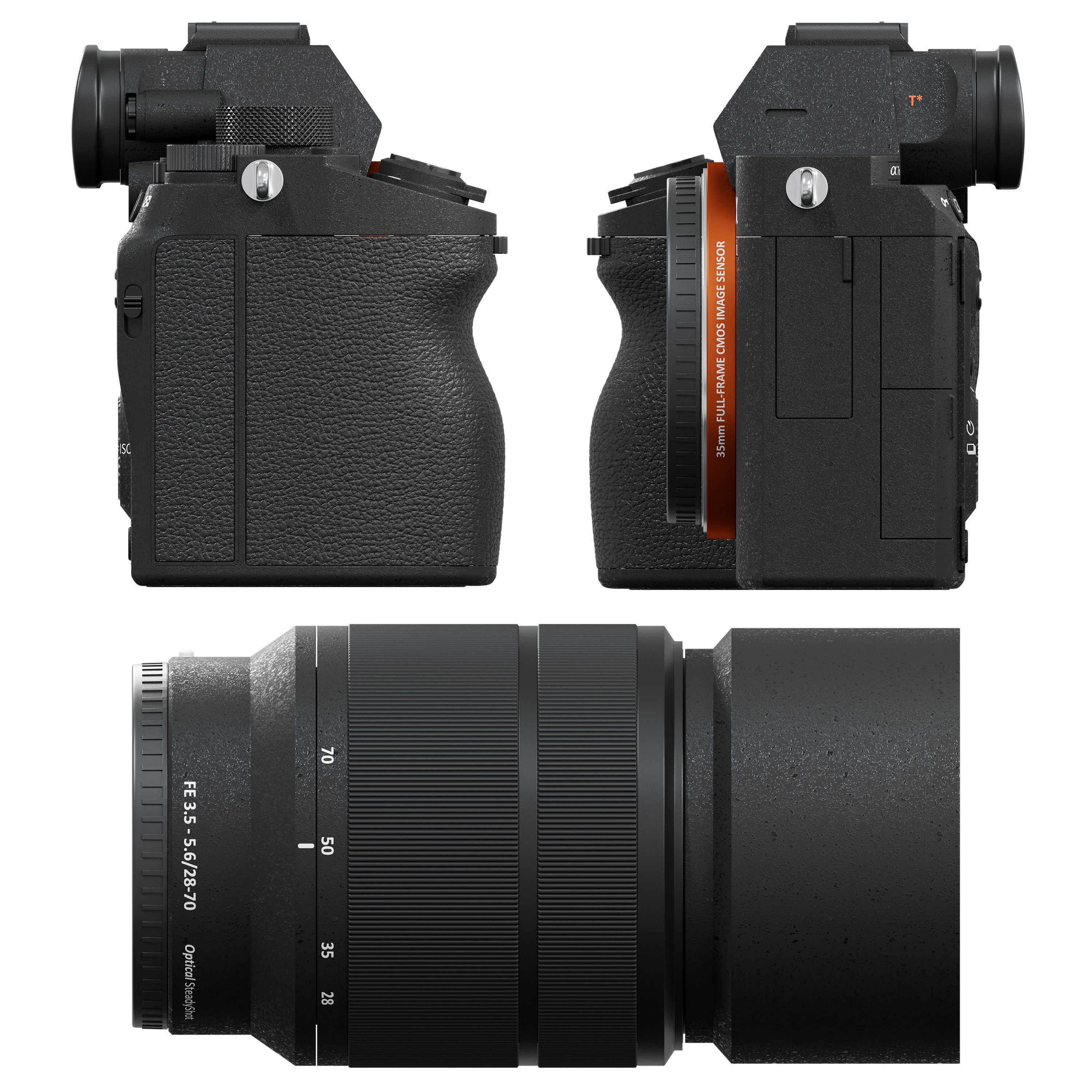 Camera Sony Alpha a7 III 28-70mm Kit Black 3D model_4