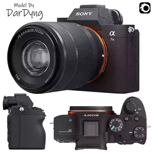 Camera Sony Alpha a7 III 28-70mm Kit Black 3D model