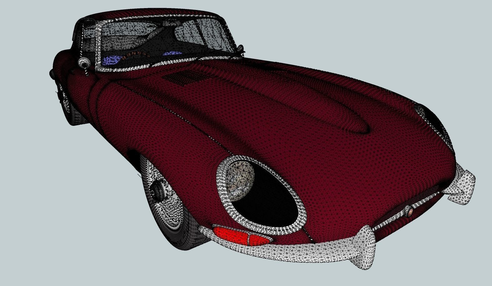 Jaguar E Type 1964 3D model_13