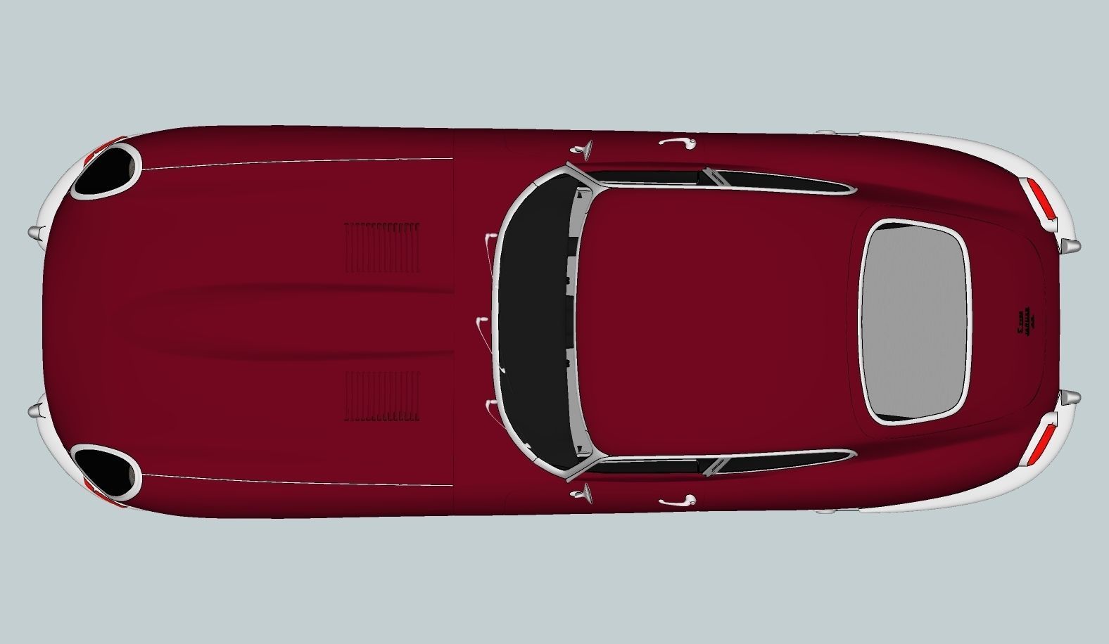 Jaguar E Type 1964 3D model_21