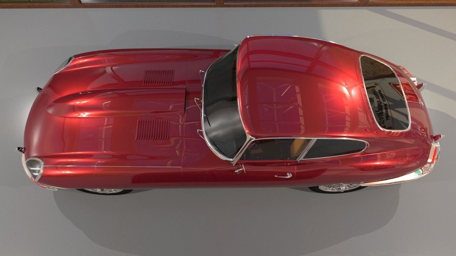Jaguar E Type 1964 3D model_6