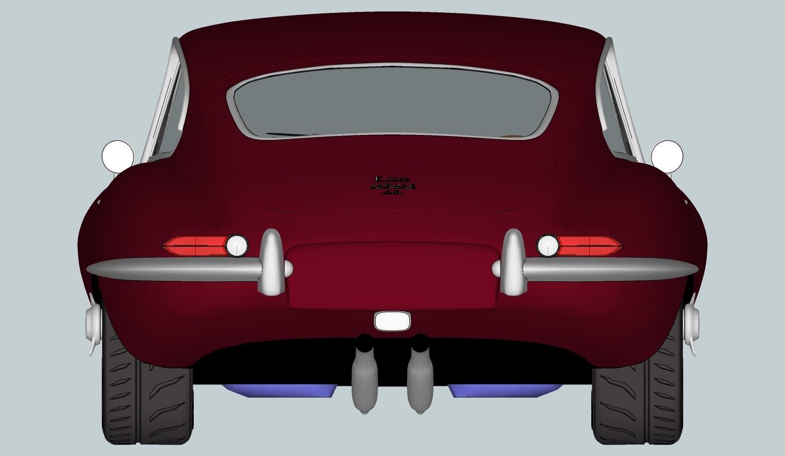 Jaguar E Type 1964 3D model_18