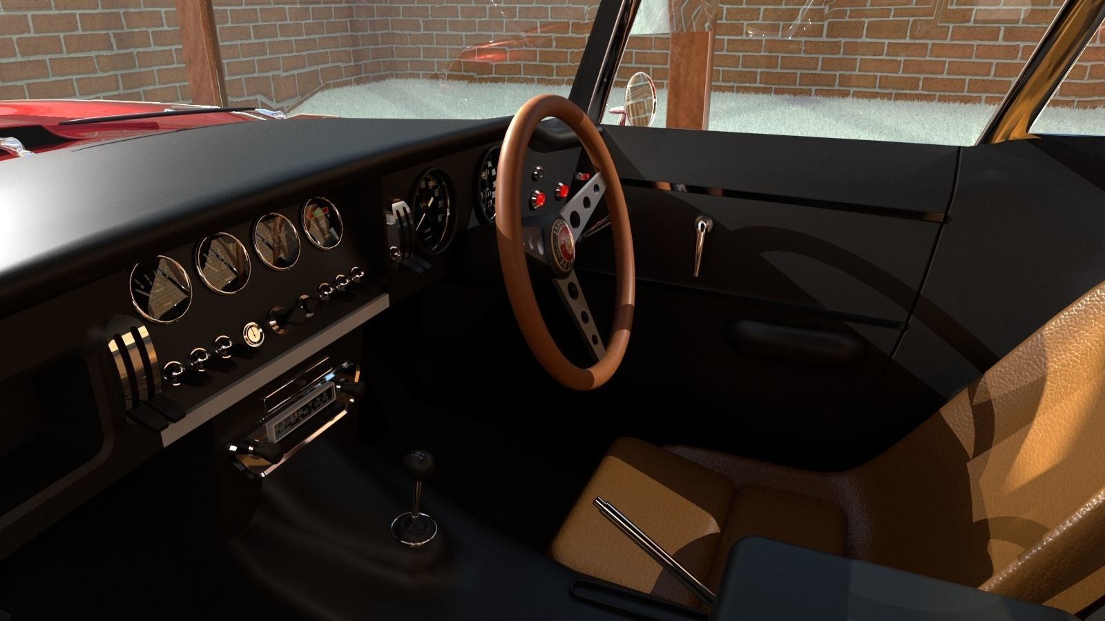 Jaguar E Type 1964 3D model_10