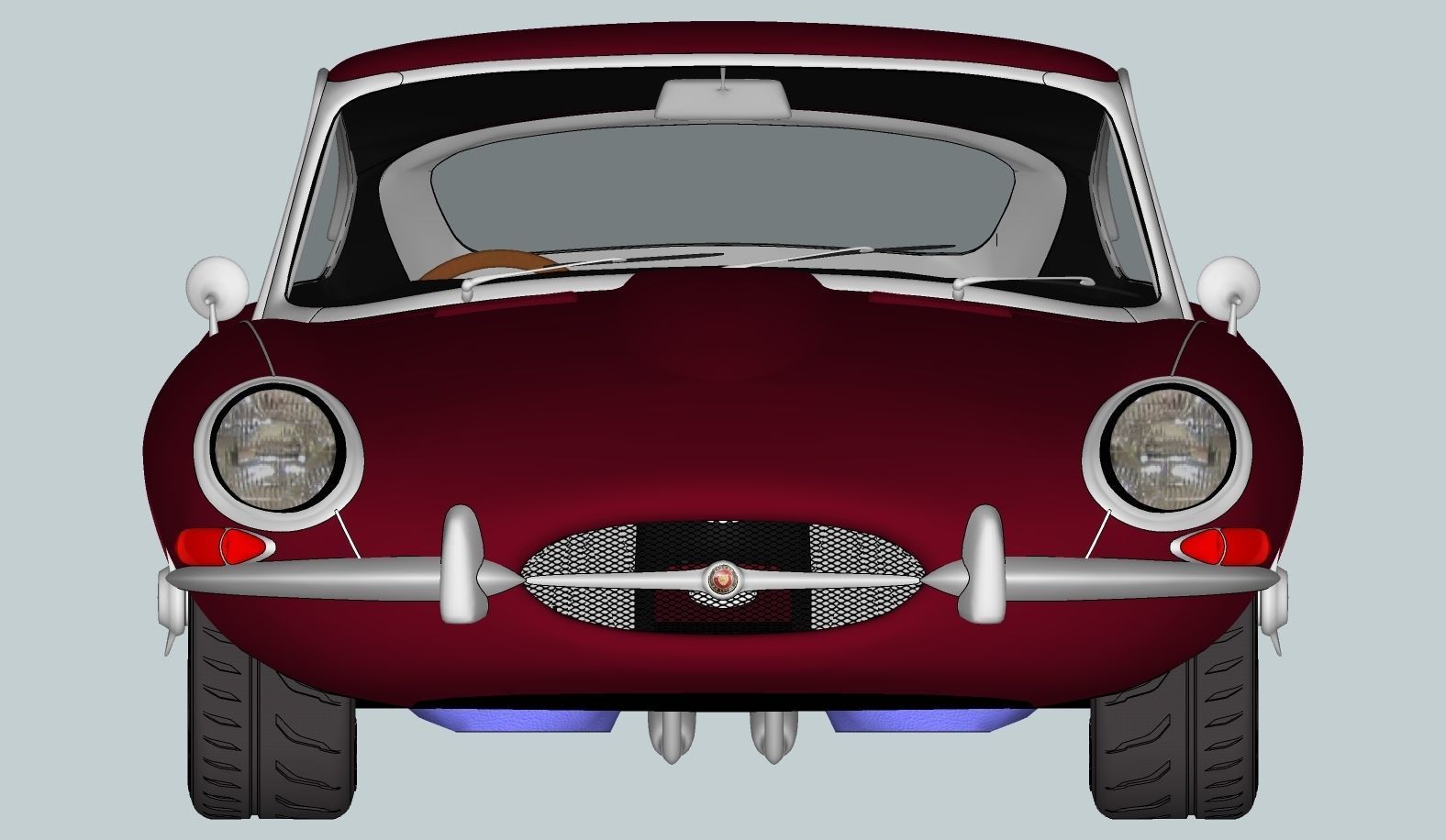 Jaguar E Type 1964 3D model_17