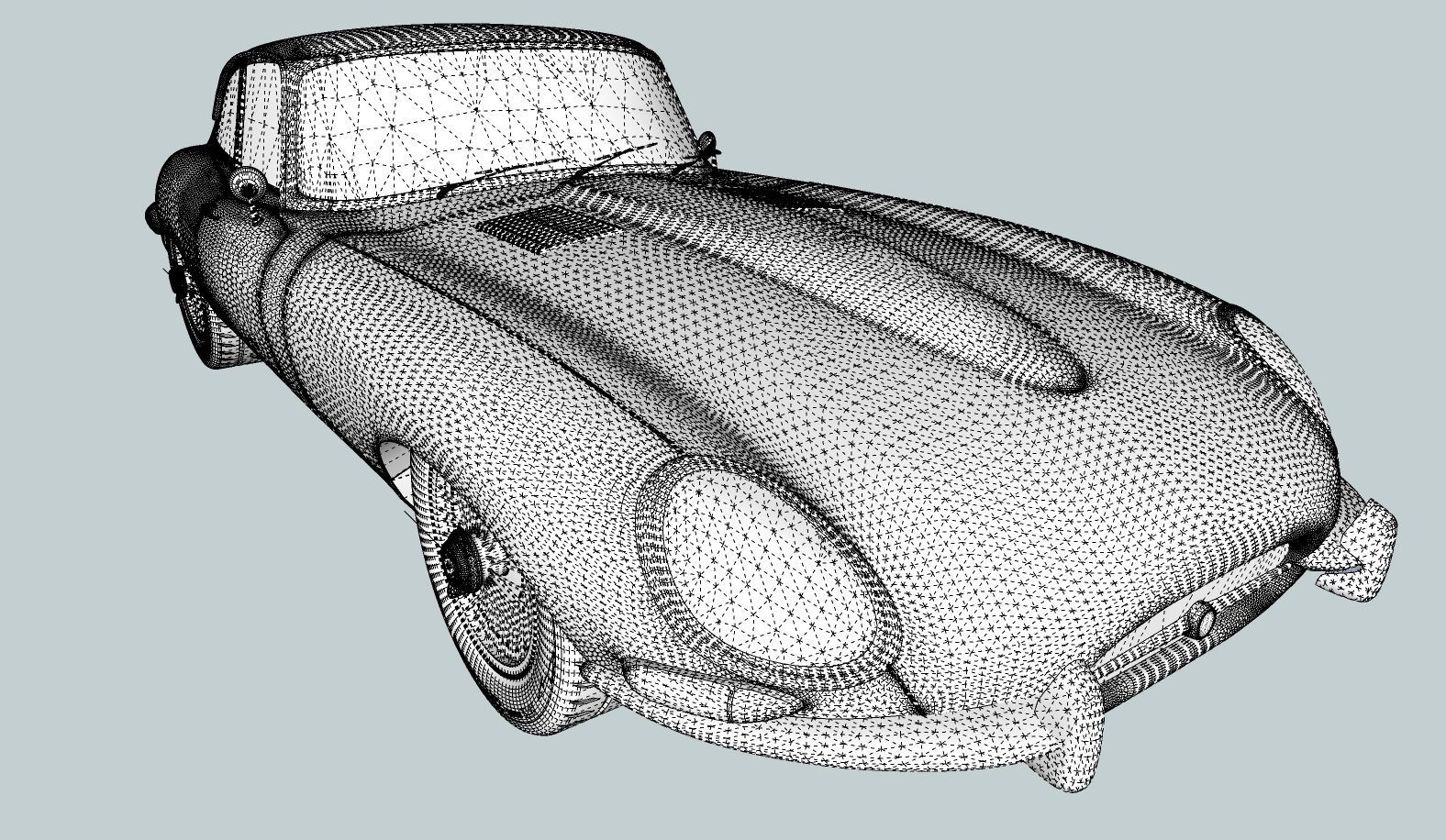 Jaguar E Type 1964 3D model_15