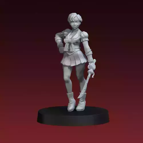 Sailor Uranus Haruka Tenoh 3D Print Miniature