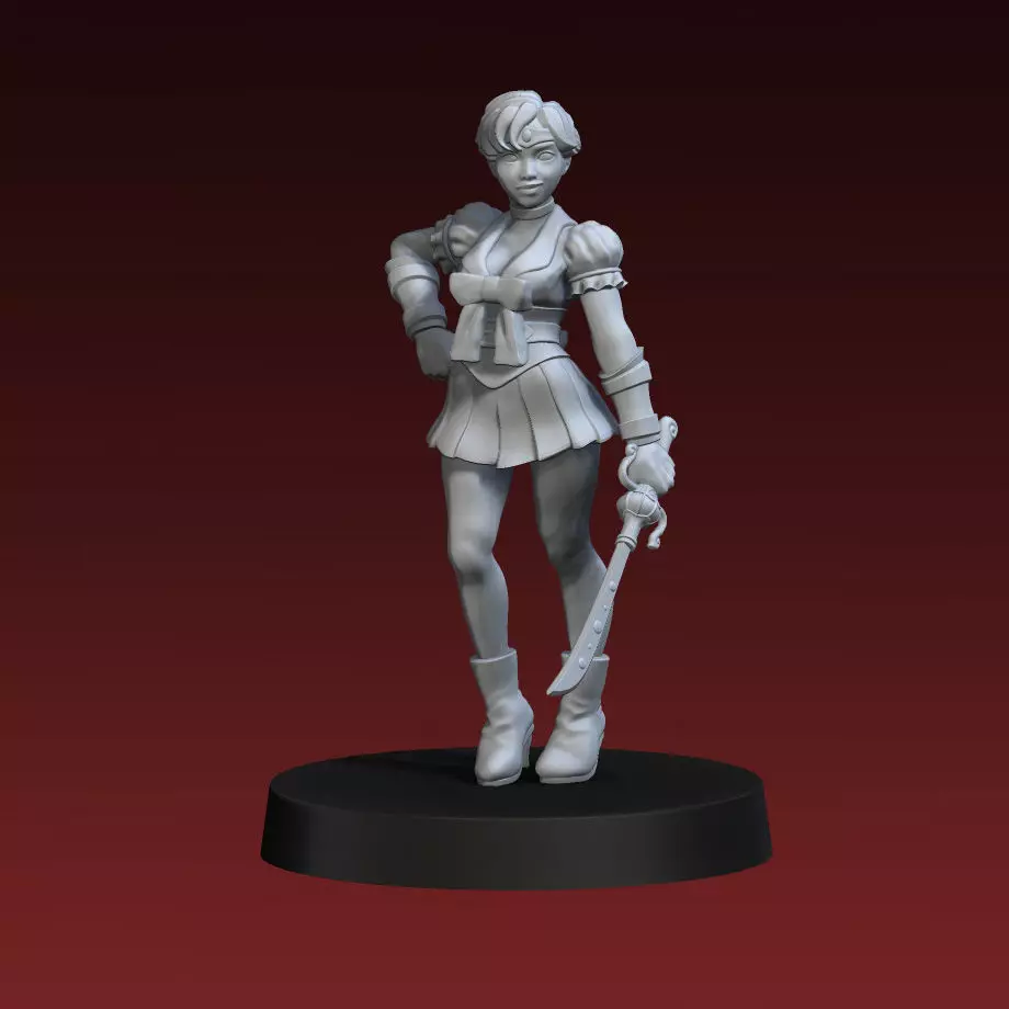 Sailor Uranus Haruka Tenoh 3D Print Miniature 3D print model_0