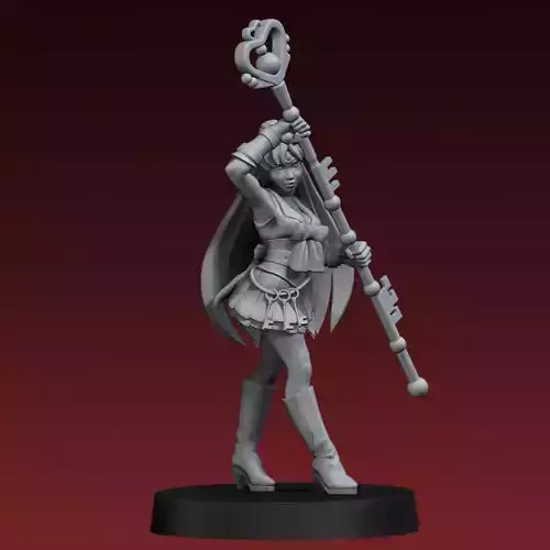Sailor Pluto Setsuna Meiou 3D Print Miniature 3D print model 3D print model