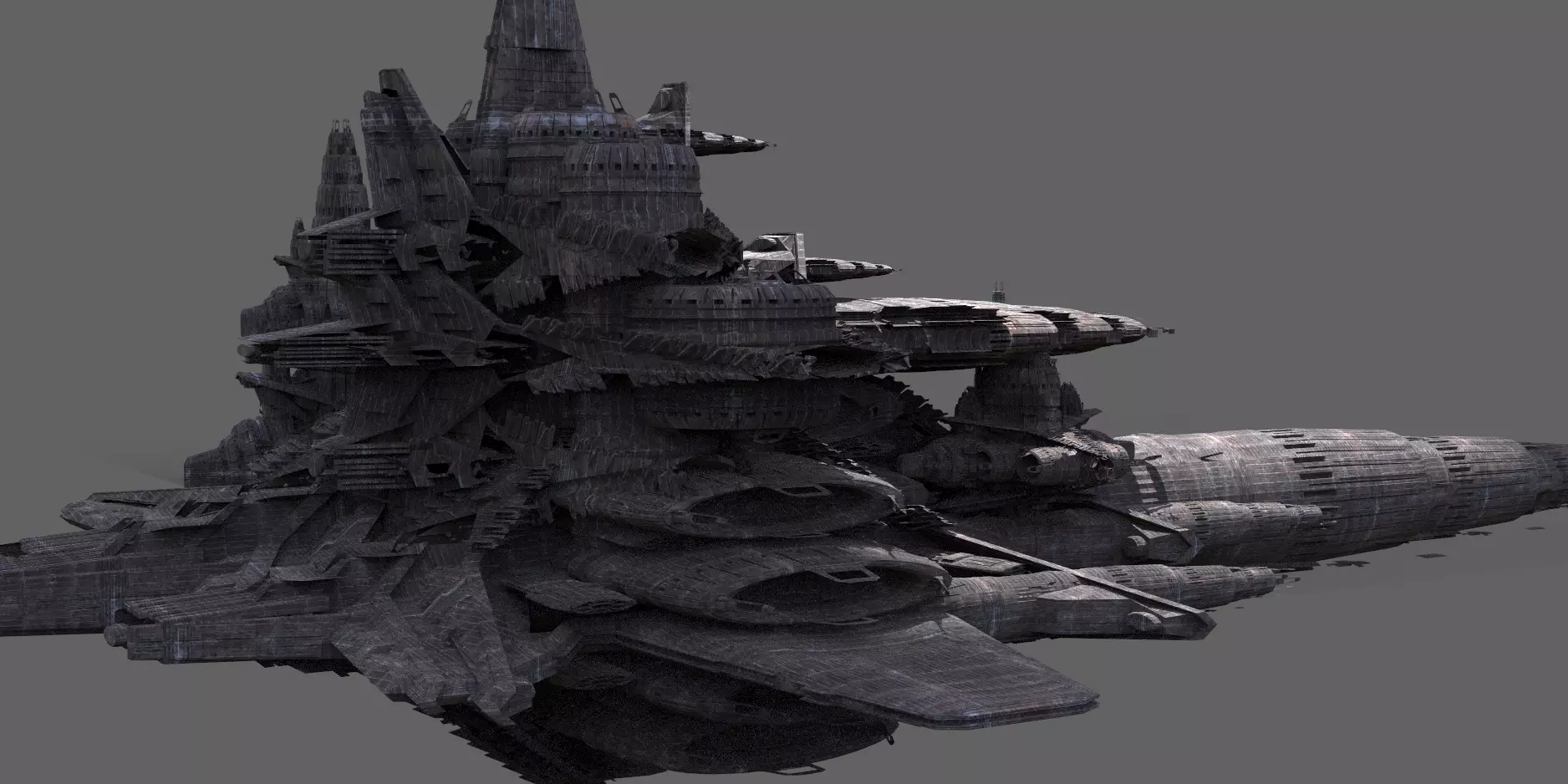 Ancient civilization death ship 2 3D model