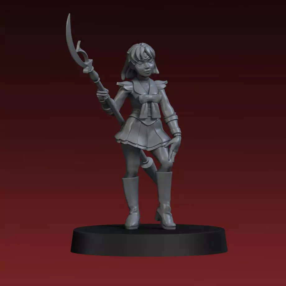 Sailor Saturn Hotaru Tomoe 3D Print Miniature 3D print model 3D print model_0