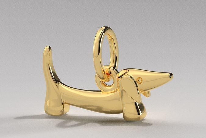 Dachshund Pendant 3D print model
