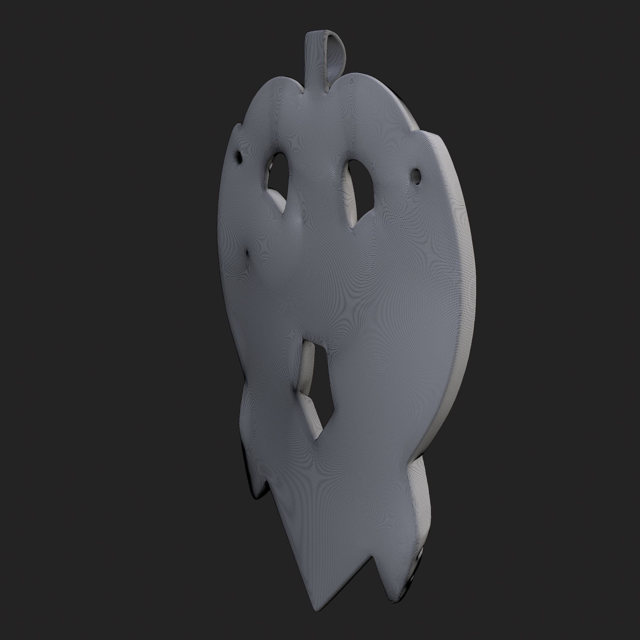 Anglo Saxon Pendant 3D print model_9