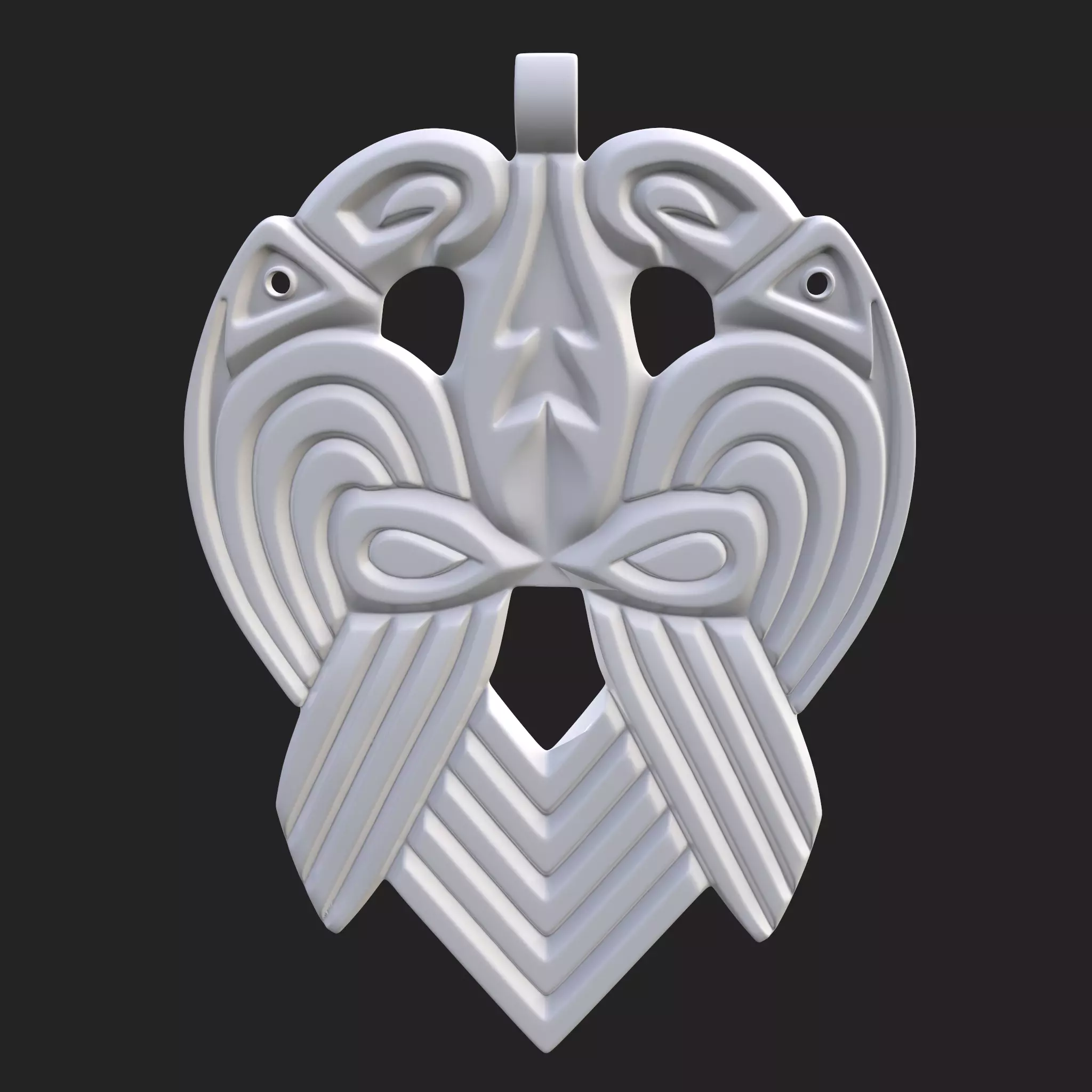 Anglo Saxon Pendant 3D print model_0