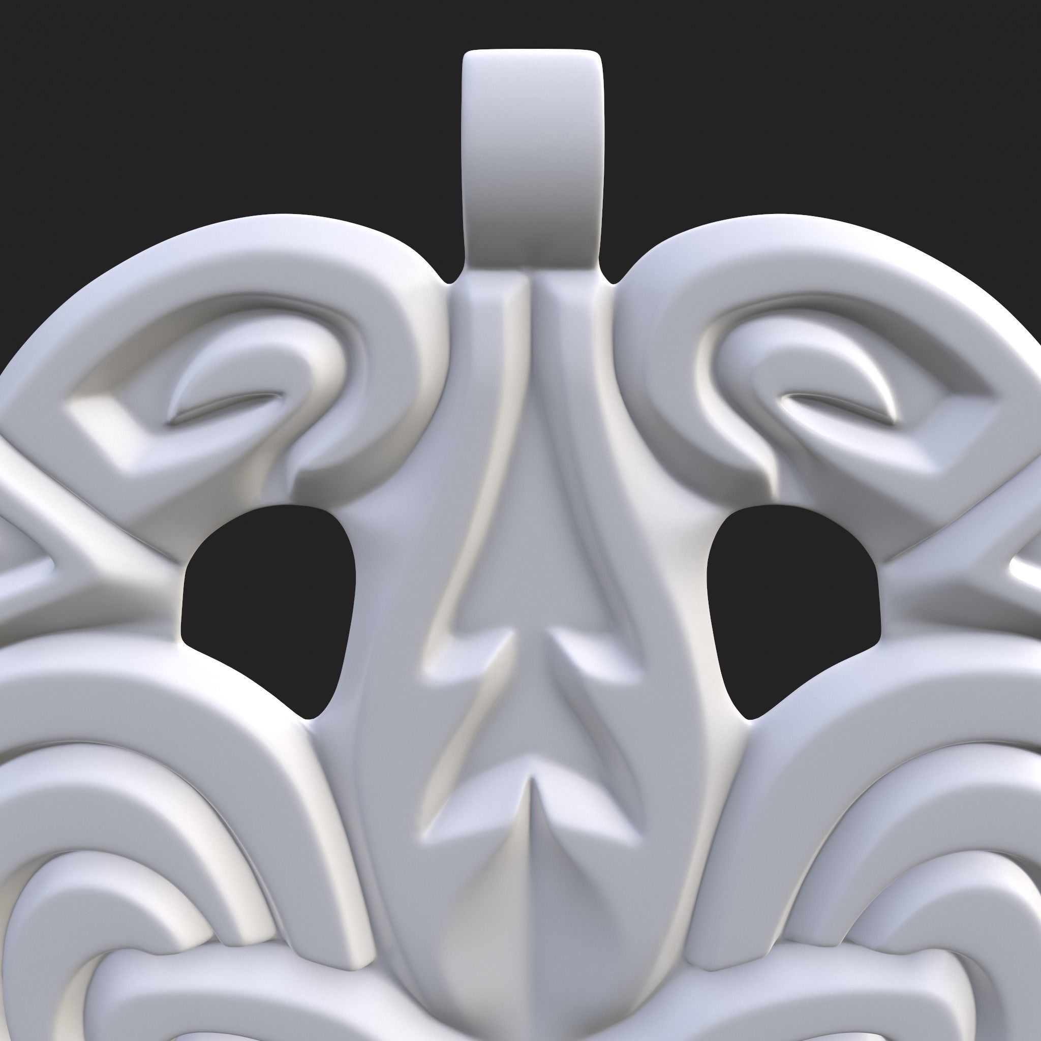 Anglo Saxon Pendant 3D print model_16