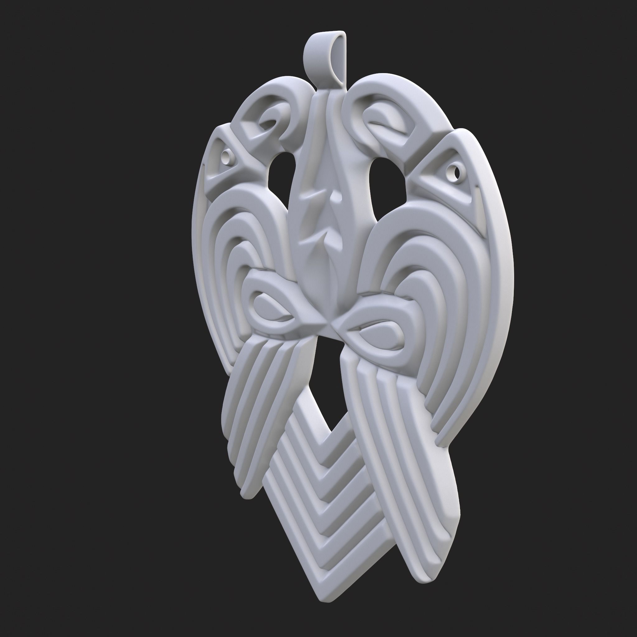 Anglo Saxon Pendant 3D print model_14