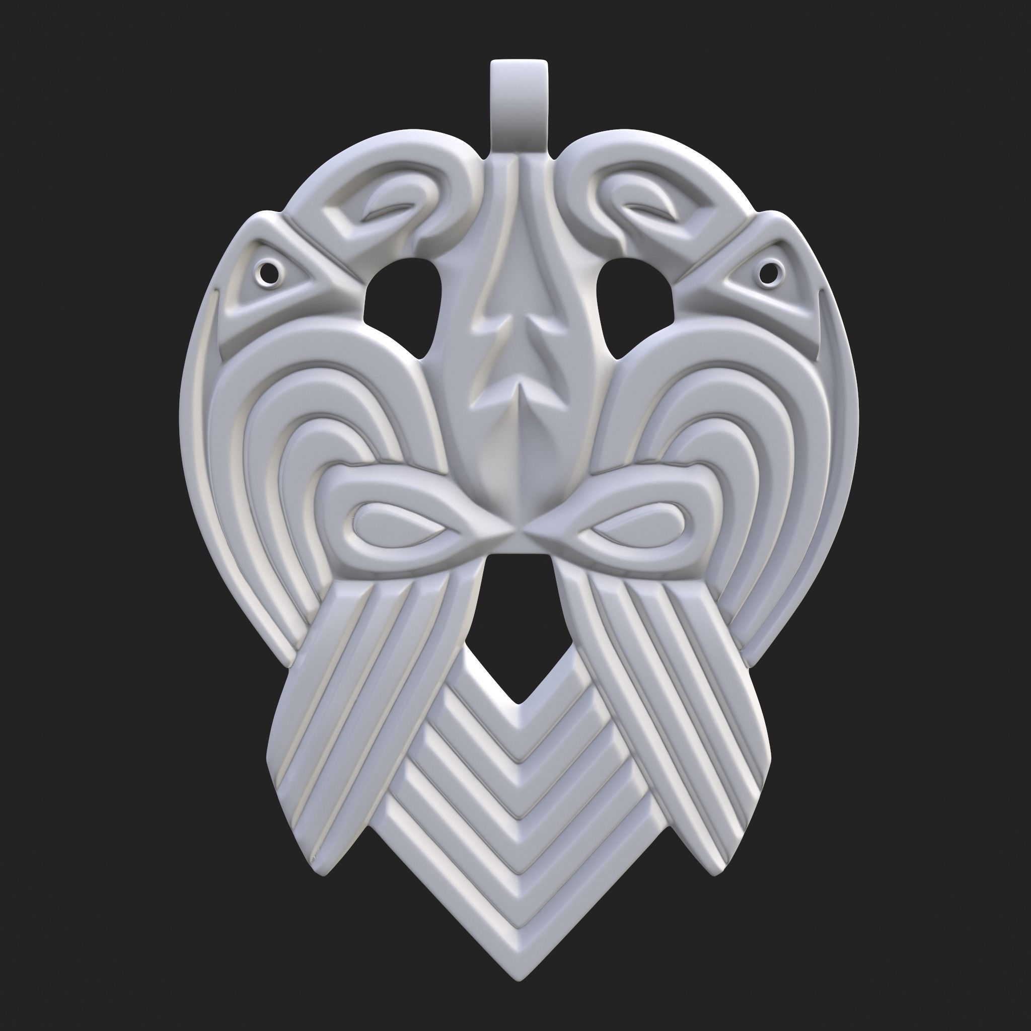 Anglo Saxon Pendant 3D print model_15