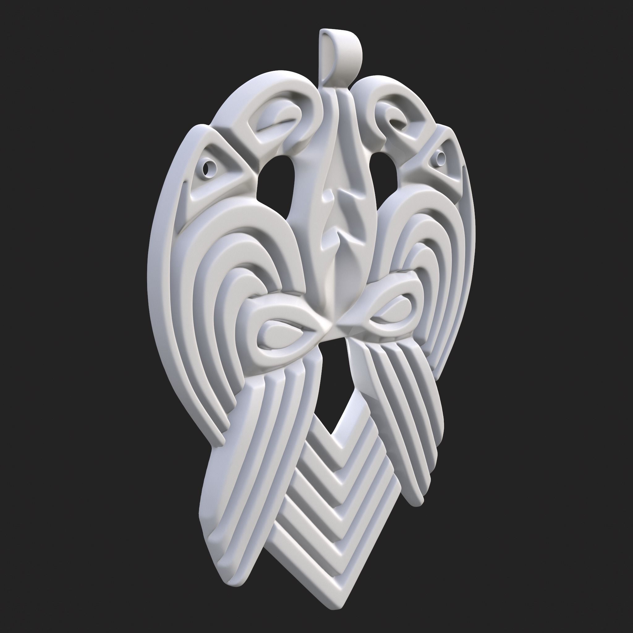 Anglo Saxon Pendant 3D print model_5