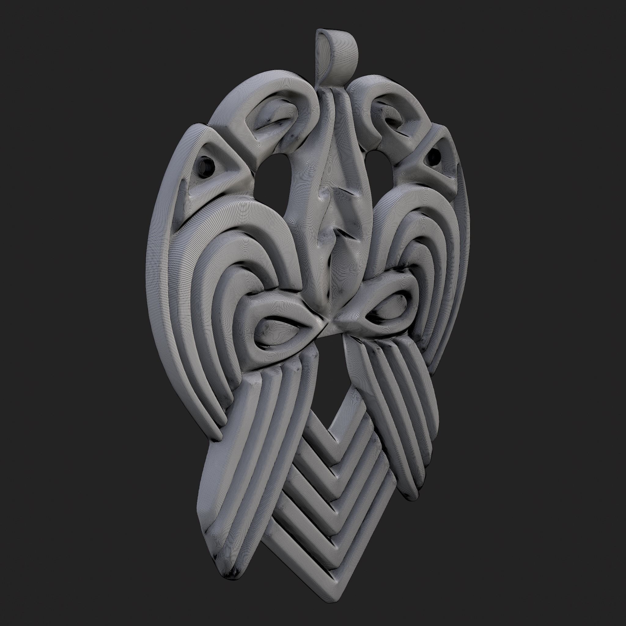 Anglo Saxon Pendant 3D print model_6