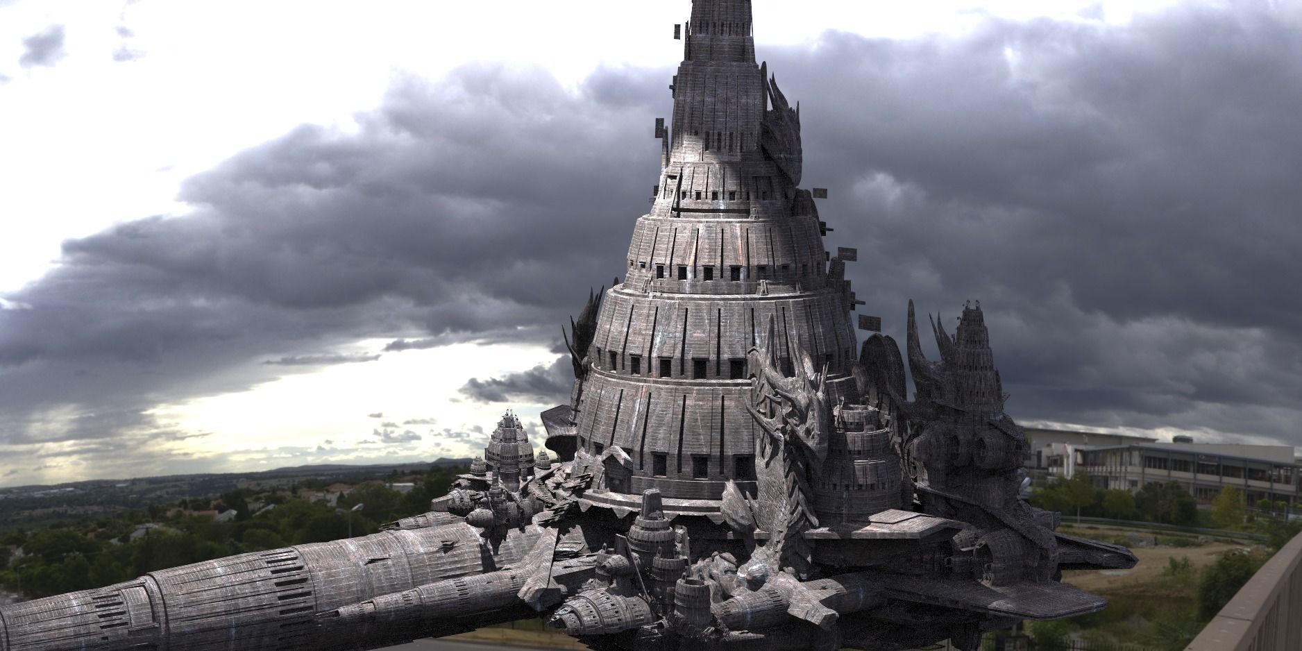 Babylon Space station 3D model_1