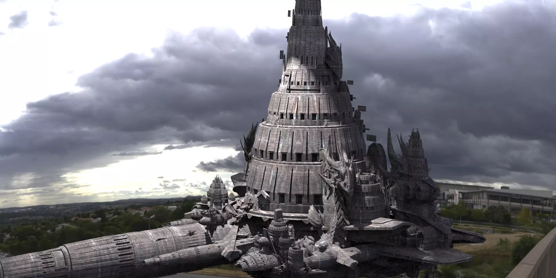 Babylon Space station 3D model_0