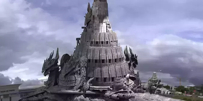 Dragon Temple SpaceShip