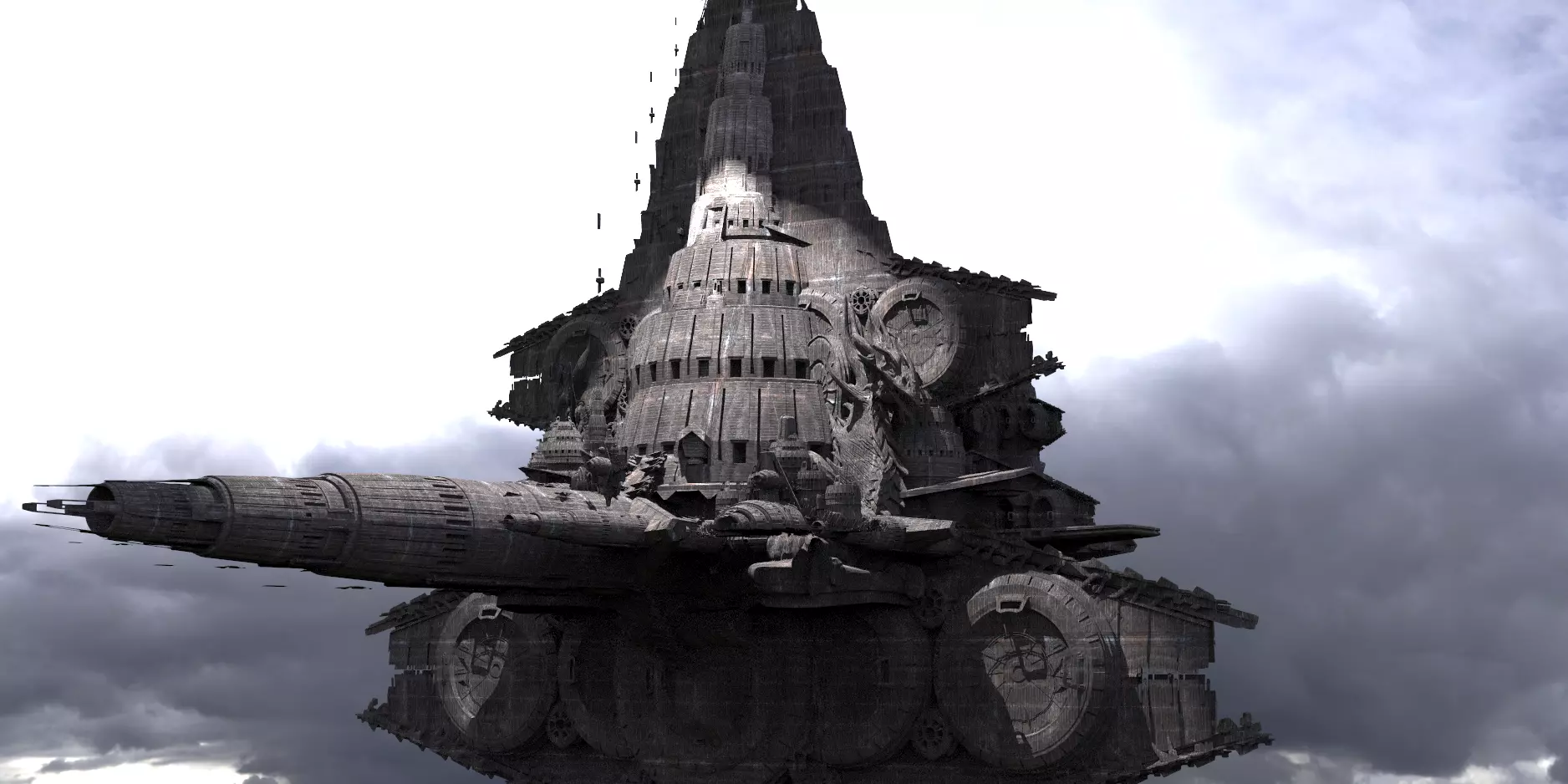 Archon Spaceship Ancients 3D model_0