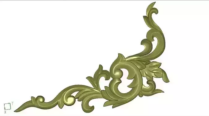 Classic frame of luxurious gold interior inlaid gold leaf CNC