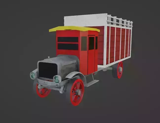 White 1921 Low-poly 3D model