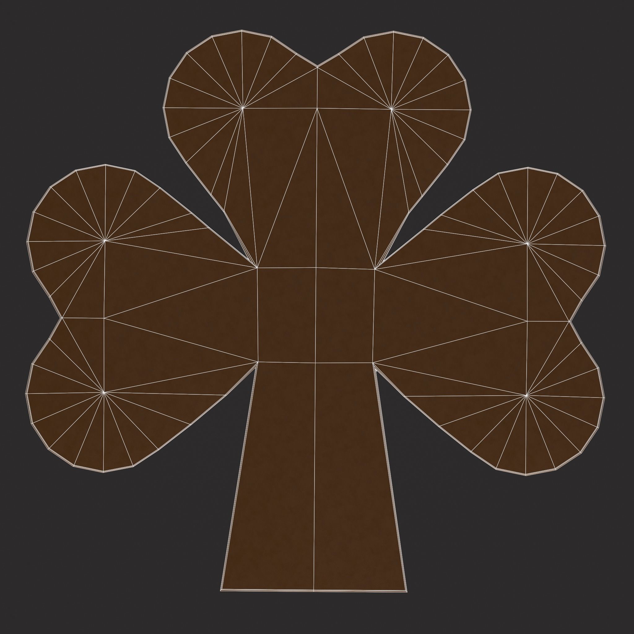 Clover Sprinkle Cookie Free low-poly 3D model_18