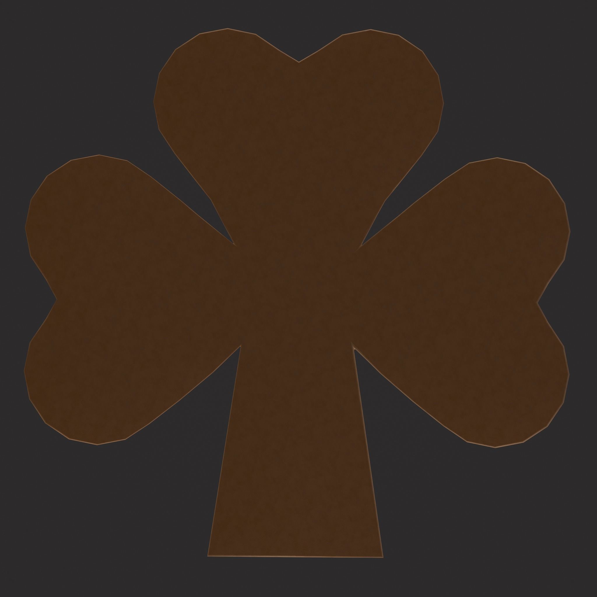 Clover Sprinkle Cookie Free low-poly 3D model_17