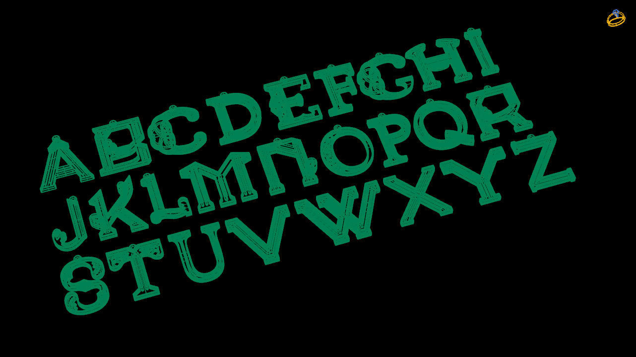 Initial Letters Pendant-Earrings Alphabets 3D Model Collection 3D print model_5