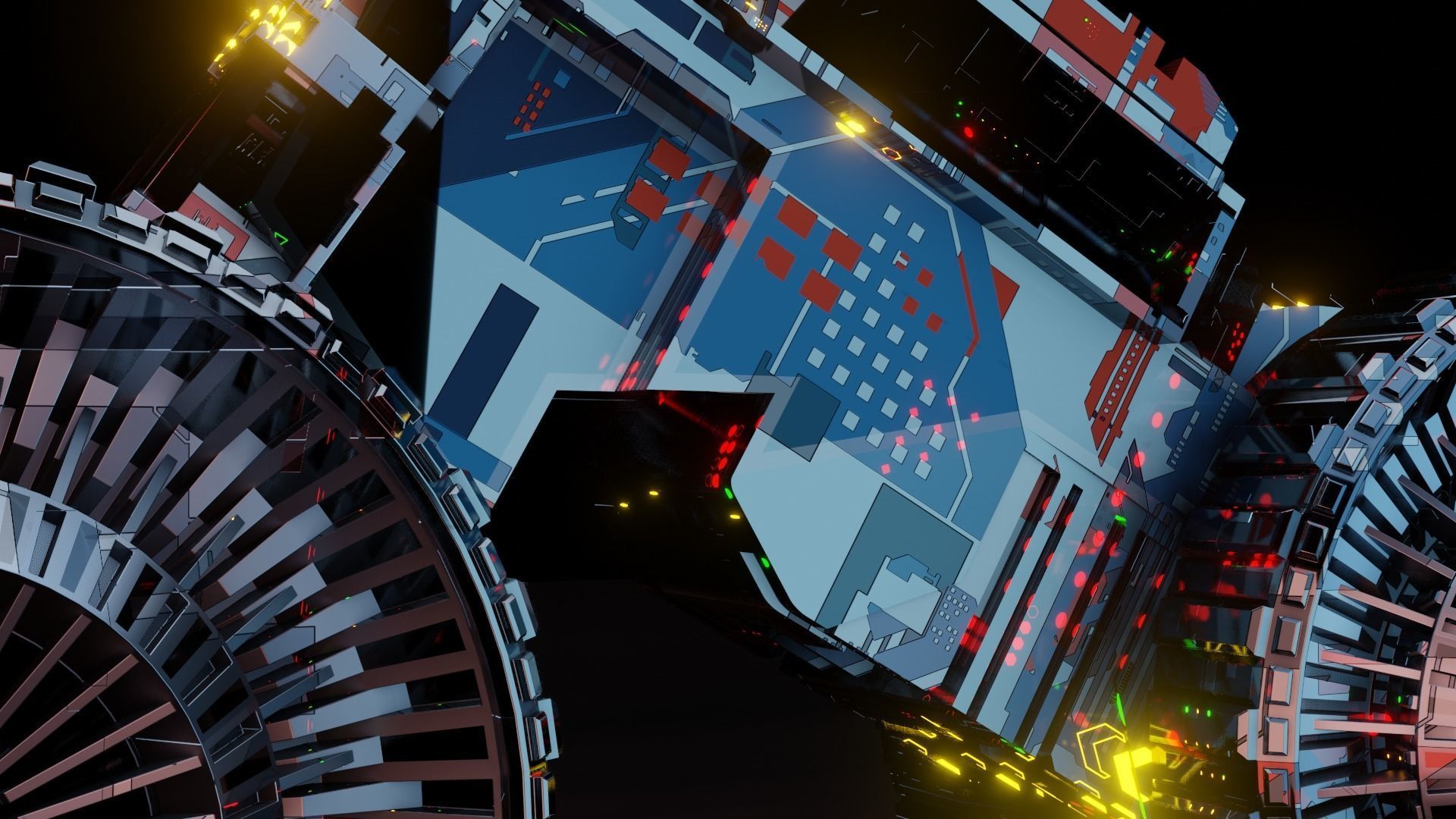 Sci-fi Bike 3D Model Low-poly 3D model_7