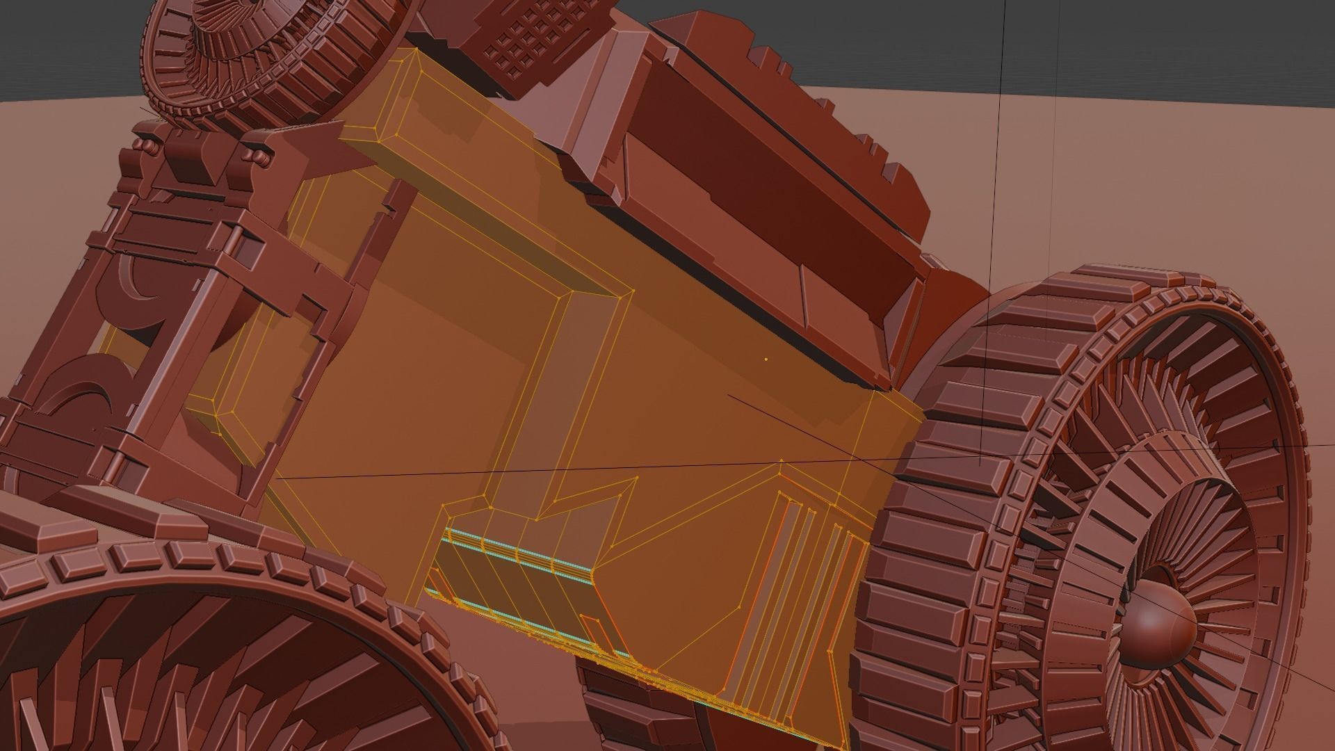 Sci-fi Bike 3D Model Low-poly 3D model_17