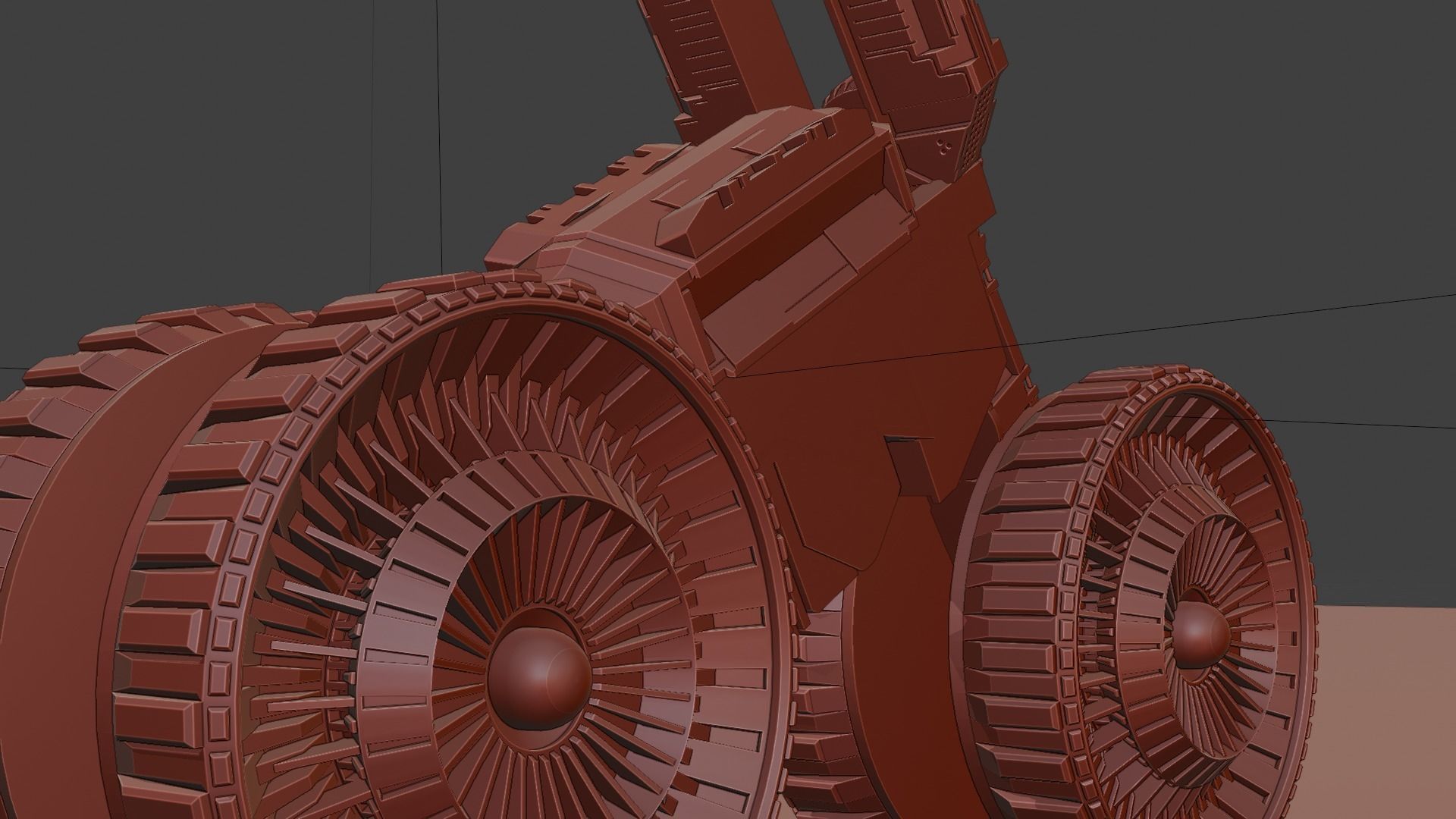 Sci-fi Bike 3D Model Low-poly 3D model_12