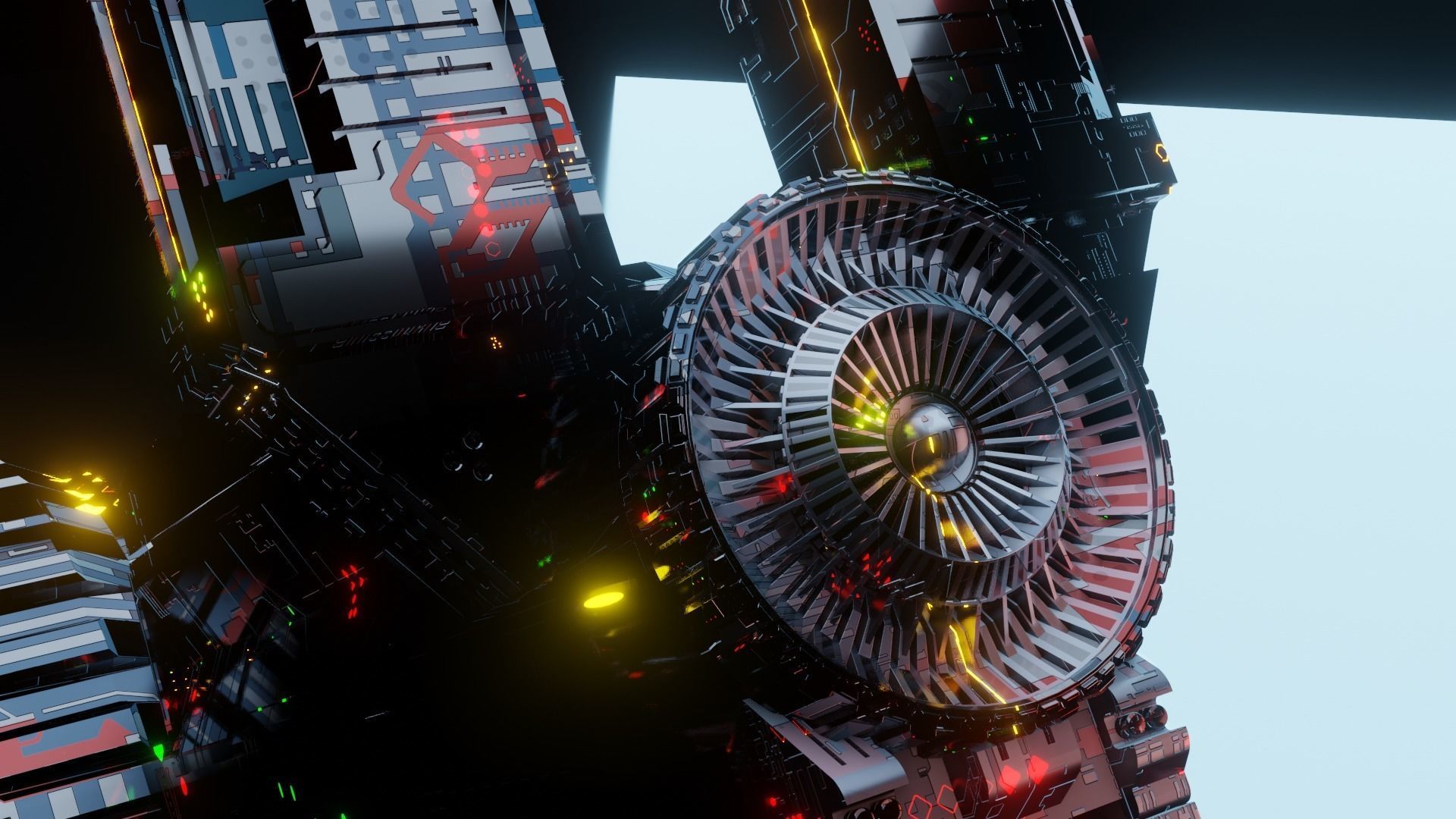 Sci-fi Bike 3D Model Low-poly 3D model_5